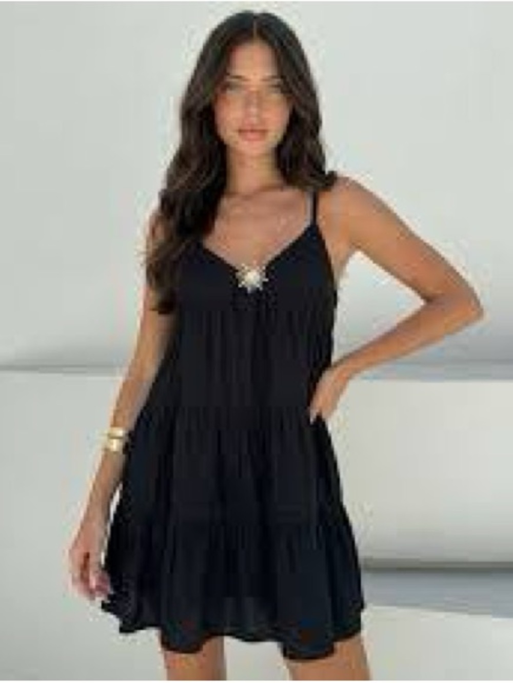 U.S. Polo Assn. Blank Tiered Strappy casual Dress Medium